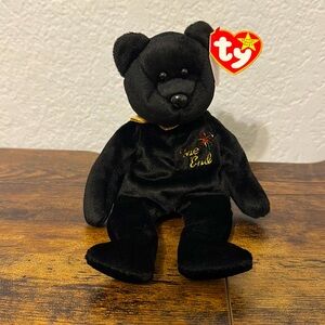 NWT The End Bear Beanie Baby